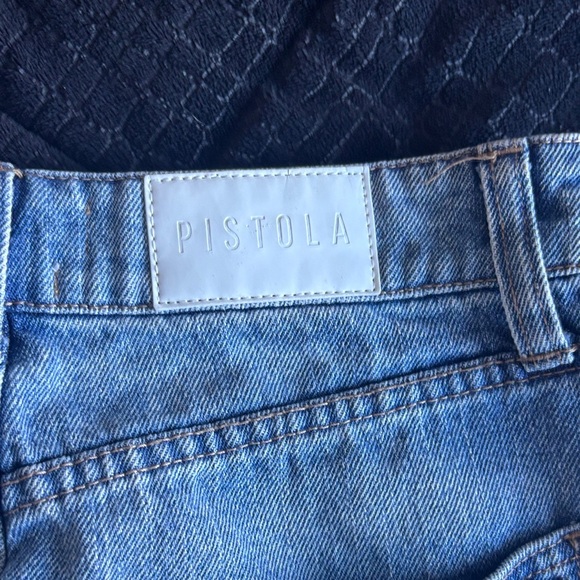 Pistola 100% CottonDistressed Denim Skirt - Blue size 25 - Picture 4 of 7